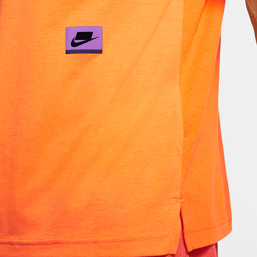 Tricou bărbătesc Nike M NK DRY TOP SS PX L Oranj photo 4