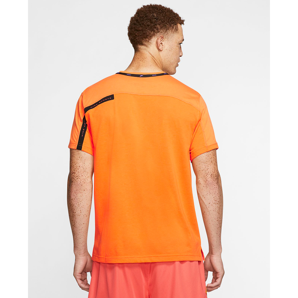 Tricou bărbătesc Nike M NK DRY TOP SS PX L Oranj photo 5