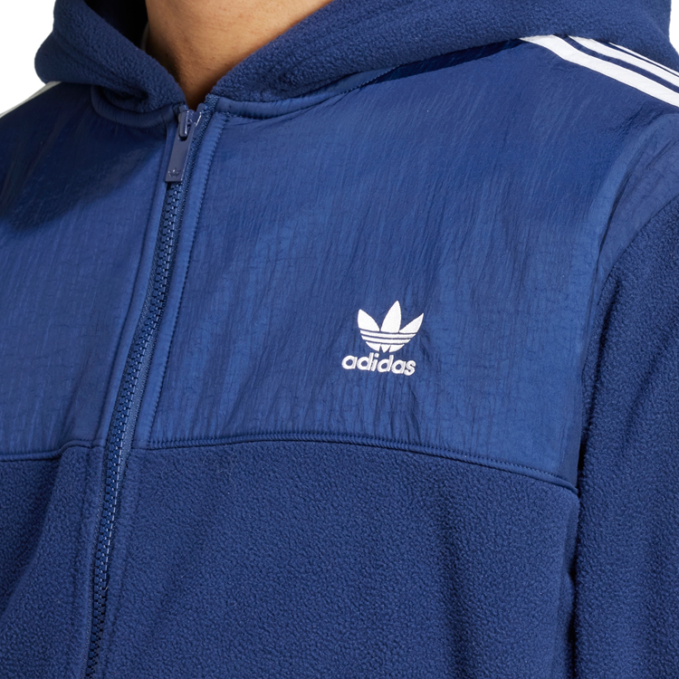 Hanorac pt bărbați Adidas Fleece hoodie XS Albastru photo 2