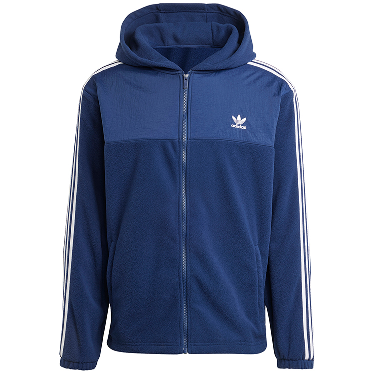 Hanorac pt bărbați Adidas Fleece hoodie XS Albastru photo 6