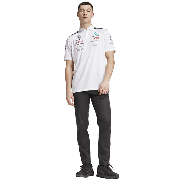  Polo pt bărbați Adidas MER TM POLO WM S Alb  photo 4