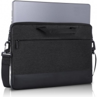 15.6" NB Sleeve - Dell Professional Sleeve 15" NB Bag - The professionally chic heather dark grey exterior and plush-lined interior protect your laptop from scratches or damage, Black/Grey thumbnav 1