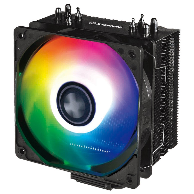 XILENCE Cooler XC055 "M704ARGB" Performance A+ Series, Intel Socket LGA1700(adapter needed)1200/1151/1155/1150/2066/2011 & AM5/AM4, up to 180W, 1xARGB LED fan: 120х120х25mm, Hydro-bering fan, 700~1600rpm, 18.0~32.5dBA, 70CFM, 4pin, PWM, 4x 6mm Cooper hea photo 1