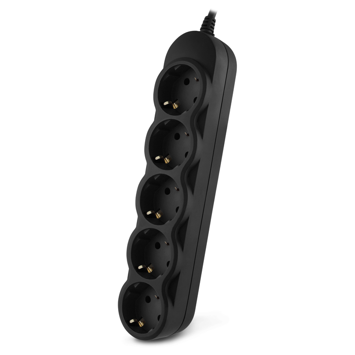 Power strip SVEN EX-I5 black 0,5 m, for UPS, 5 Sockets, Black photo 1