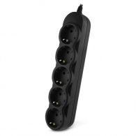 Power strip SVEN EX-I5 black 0,5 m, for UPS, 5 Sockets, Black
