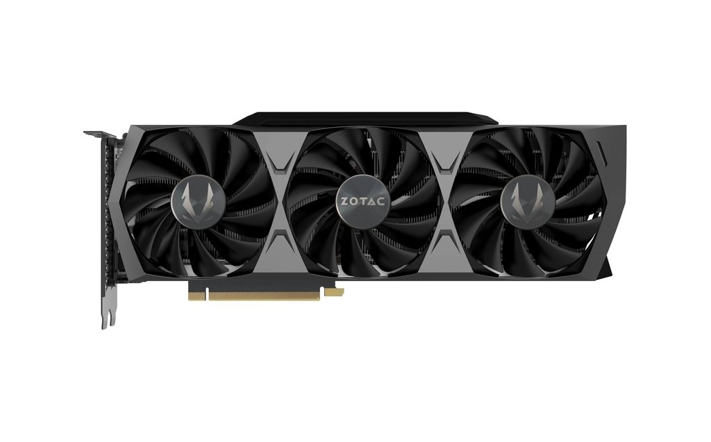 ZOTAC GeForce RTX 3090 OC Trinity 24GB GDDR6X, 384bit, 1710/19500Mhz, Ampere, PCIeX16 4.0, Triple Fan / IceStorm 2.0, 1xHDMI, 3xDisplayPort, Active Fan Control/FREEZE Fan Stop, SPECTRA RGB Lightning, NVLink, Metal Backplate, Premium Pack