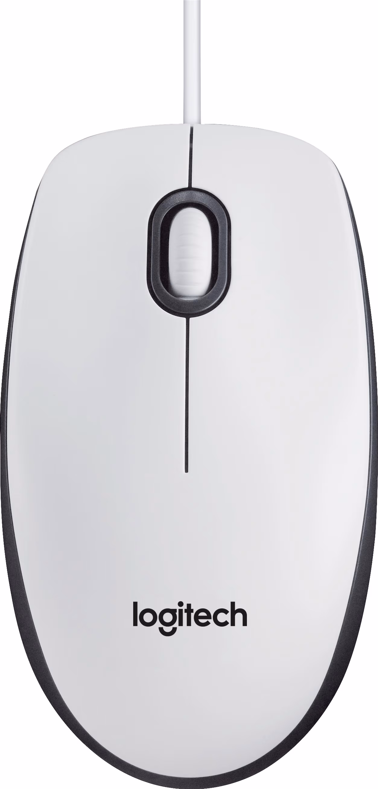 Logitech M100 Optical Mouse, White, USB 
