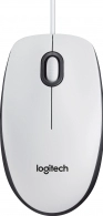 Logitech M100 Optical Mouse, White, USB