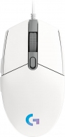 Logitech Gaming Mouse G203  LIGHTSYNC RGB lighting, 6 Programmable buttons, 200- 8000 dpi,  On board memory, White thumbnav 1