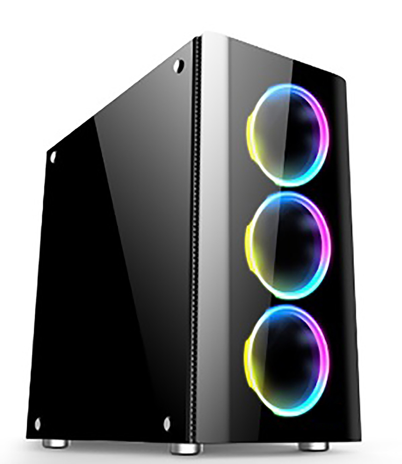 ATOL PC1083MP - Gamer #5 v1: Intel Quad-Core i3-12100 4C/8T 3.3-4.3GHz/ MB H610M/ RAM 16GB DDR4 3200/ M.2 SSD NVMe 250GB + 3.5" HDD 1.0TB/ VGA RTX 3050 8GB GDDR6/ Case XG115 A-RGB 3F ATX/ PSU XP600R7, OS Linux photo 1