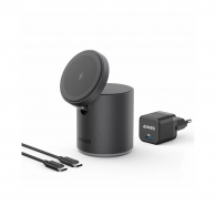 Wireless Charger  Anker PowerWave Mag-Go 2in1, 20W,  iPhone 12/13 and AirPods, black thumbnav 1