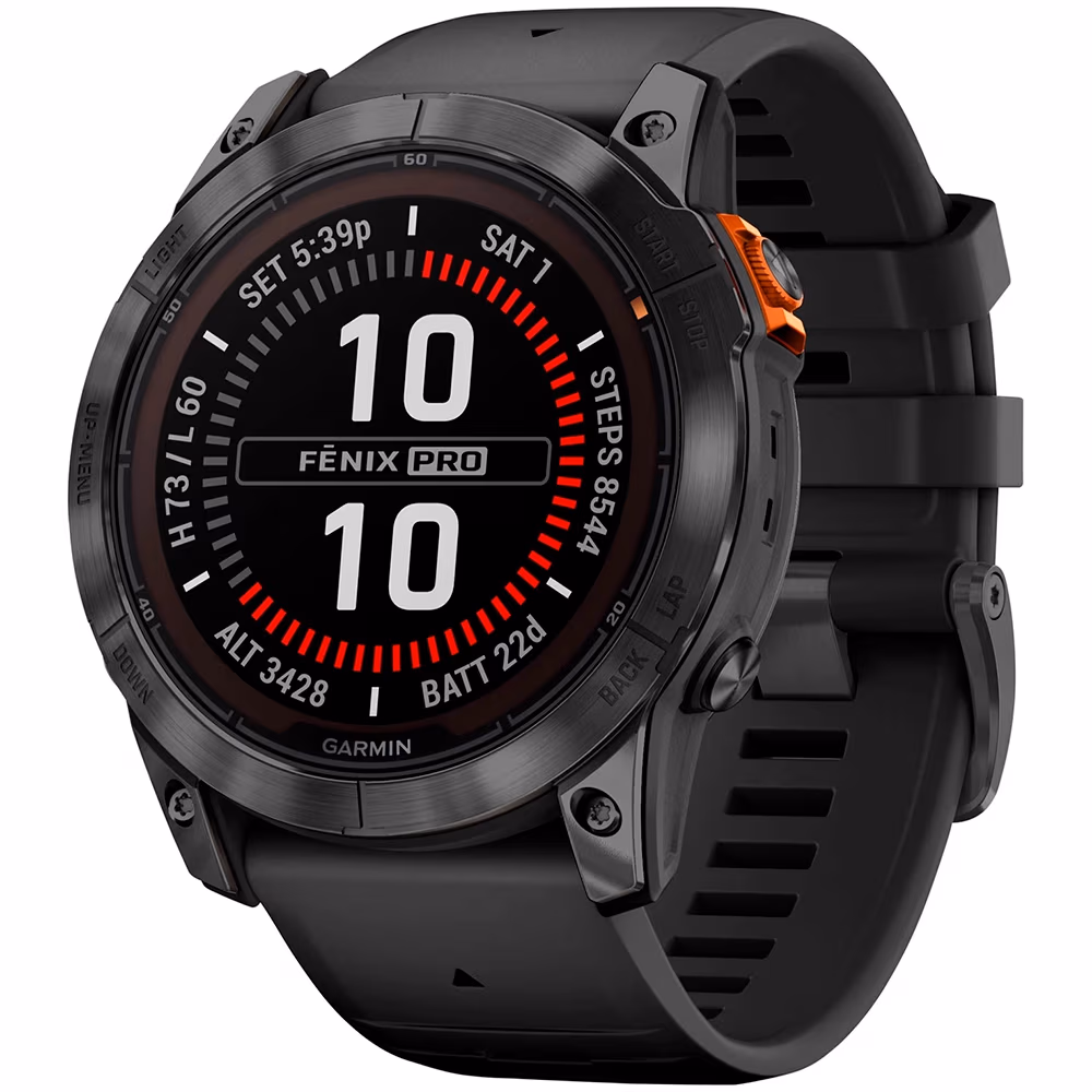 Garmin Fenix 7X Pro - Solar, Slate Grey with Black Band 