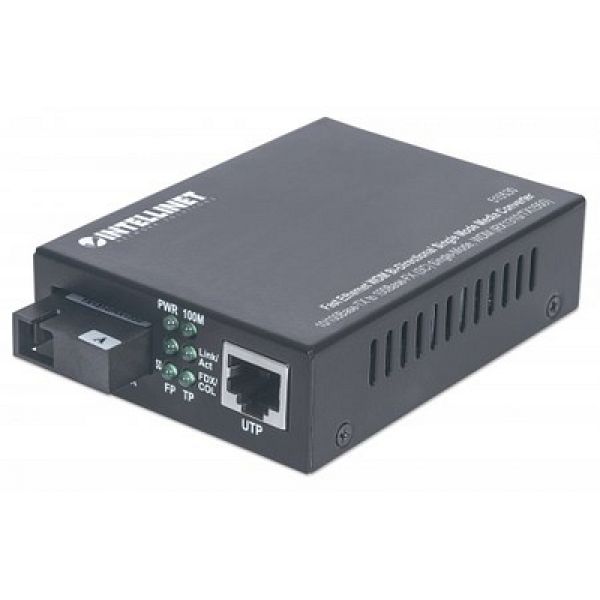 Fast Ethernet Media Converter WDM (1x10/100Base-TX , 1x100Base-FX), 10km, 1550/1310 nm, DC 48V: photo 1