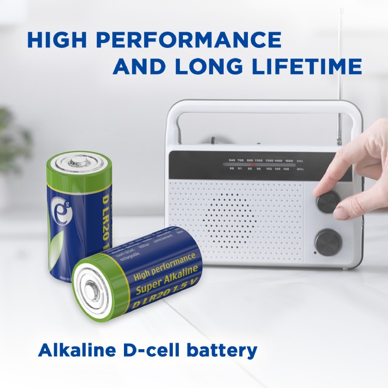 Baterie Alcalina D-tip Gembird EG-BA-LR20-01/ LR20 1.5V/  2pcs photo 3