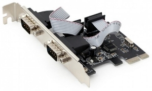 Gembird SPC-22, 2 x Serial ports, PCI-Express, with extra low-profile bracket thumbnav 1
