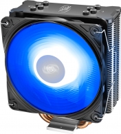 DEEPCOOL Cooler  "GAMMAXX GTE V2", Intel Socket LGA1700/1200/1151/1150/1155 & AMD AM5/AM4, up to 180W, 1x120mm PWM RGB LED fan, 500~1650rpm, 17.8~27dBA, 64.5CFM, 4 pin, PWM, Hydro Bearing, 4x 6mm direct-contact Cooper heatpipes thumbnav 3