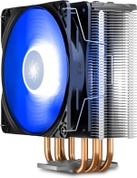 DEEPCOOL Cooler  "GAMMAXX GTE V2", Intel Socket LGA1700/1200/1151/1150/1155 & AMD AM5/AM4, up to 180W, 1x120mm PWM RGB LED fan, 500~1650rpm, 17.8~27dBA, 64.5CFM, 4 pin, PWM, Hydro Bearing, 4x 6mm direct-contact Cooper heatpipes thumbnav 4