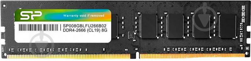 8GB DDR4-2666  Silicon Power, PC21300, CL19, 1Gx8, Single Rank, 1.2V photo 1