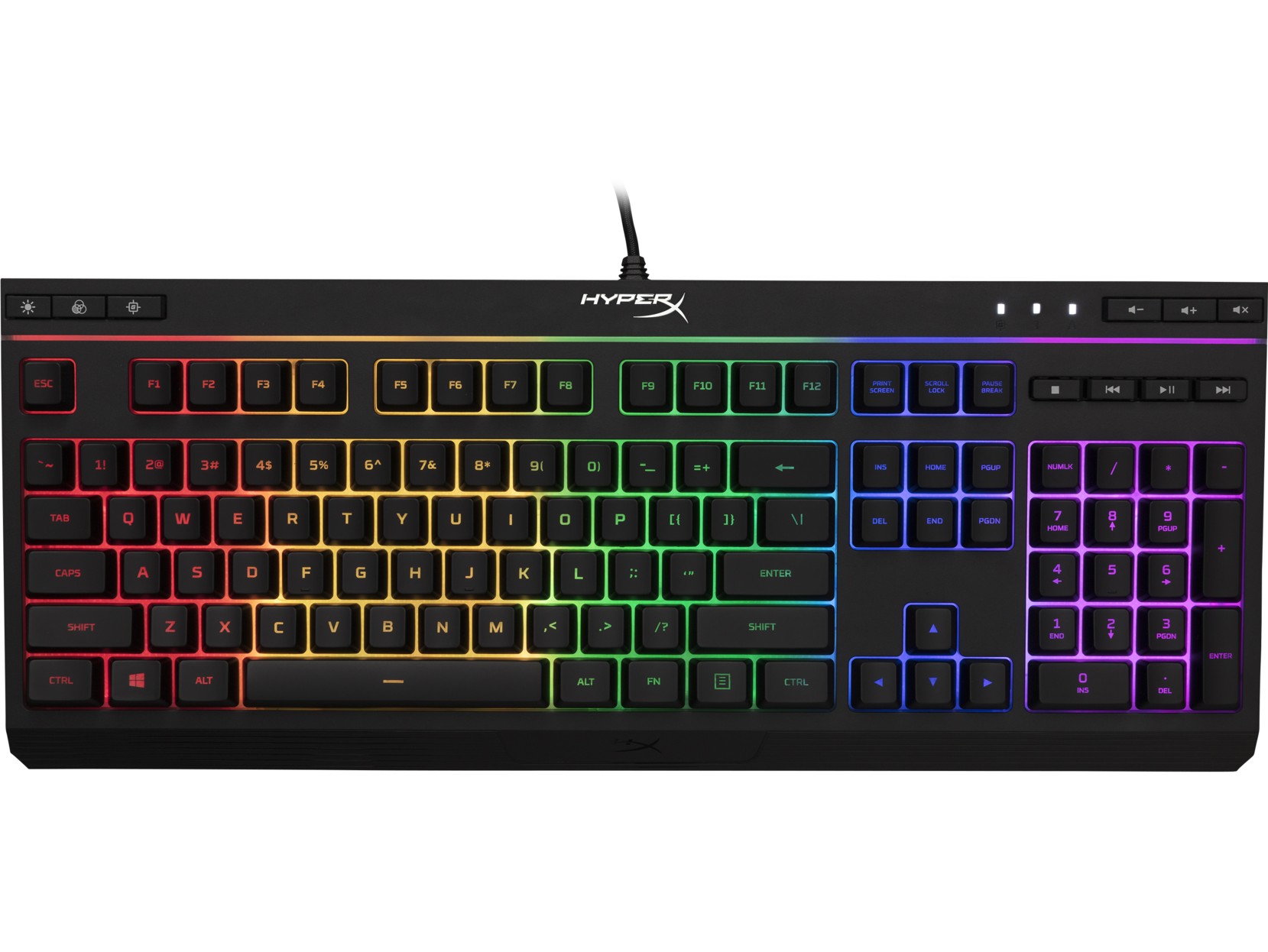 Tastatura HYPERX Alloy Core RGB, Membrane keys [4P4F5AA#ABA] photo 1