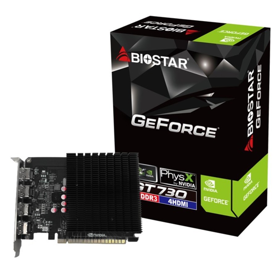 Видеокарта BIOSTAR GeForce GT730 / 4GB / GDDR3 / 64Bit photo 1