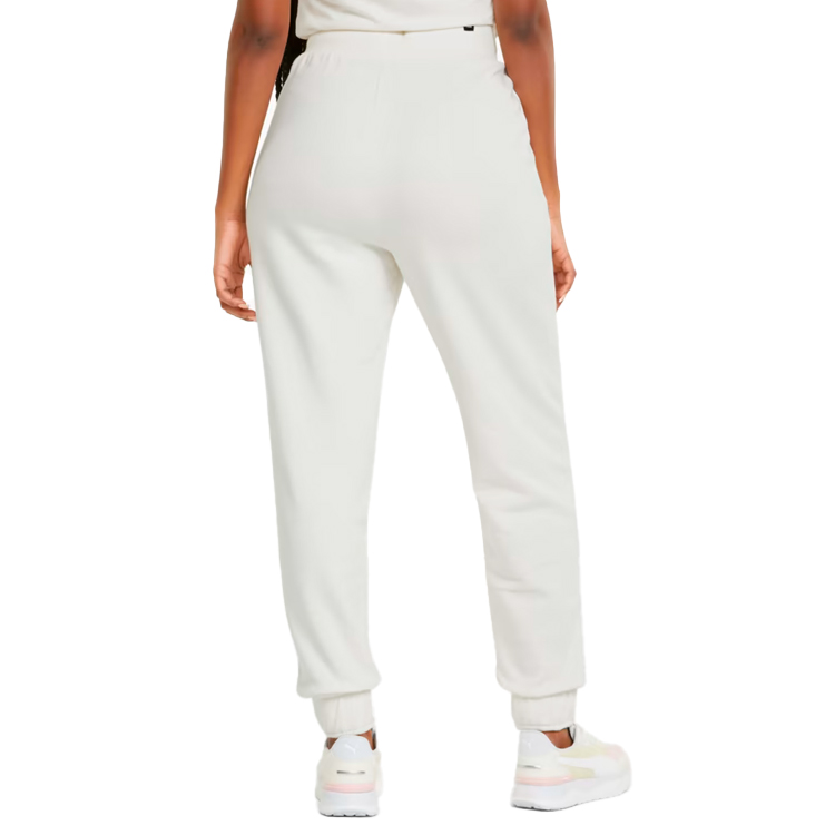 Pantaloni Puma ESS+ Embroidery High-Waist Pants FL S Bej Femei photo 3