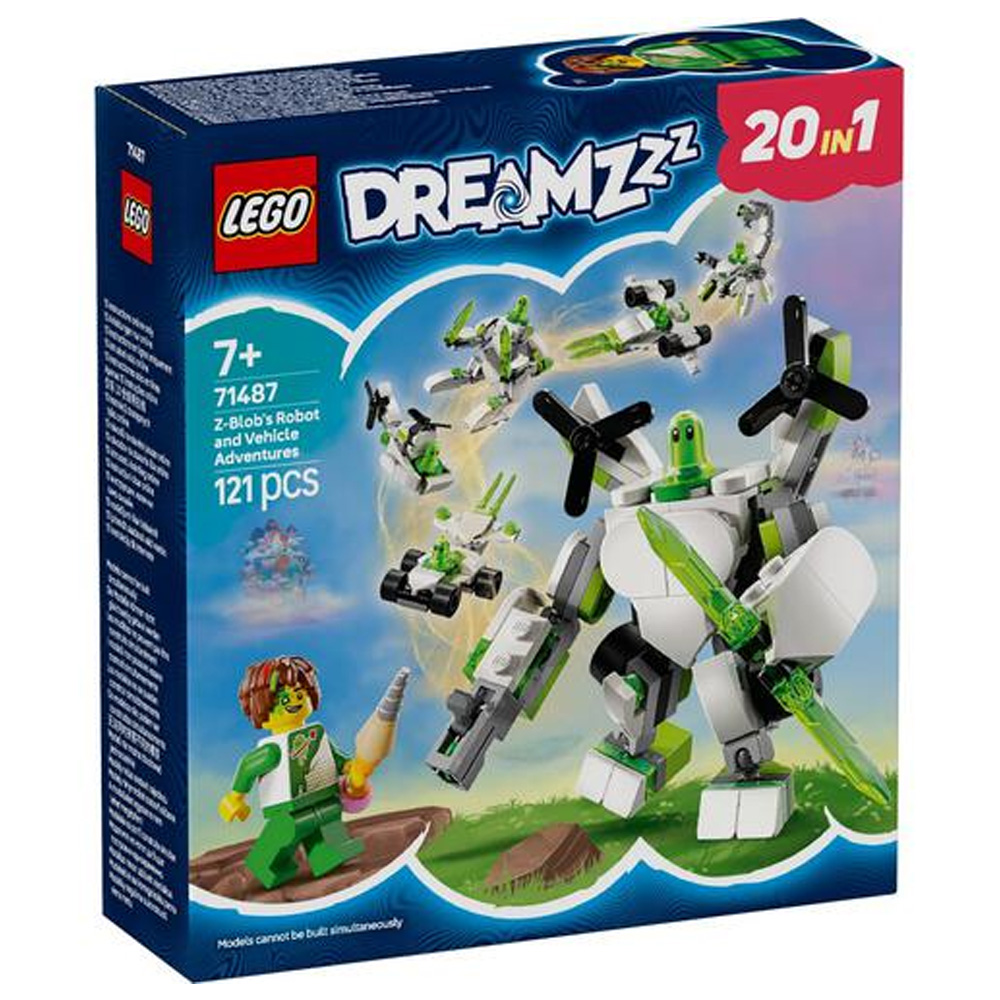 Конструктор Lego DREAMZzz Z-Blob's Robot and Vehicle Adventures 71487 от 7+ лет photo 1 Конструктор Lego DREAMZzz Z-Blob's Robot and Vehicle Adventures 71487 от 7+ лет photo 1