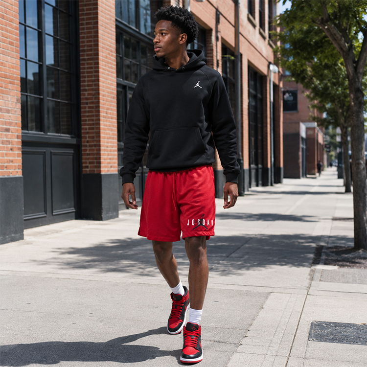 Sorti de bărbați Nike M J ESS MESH GFX SHORT L Rosu photo 5