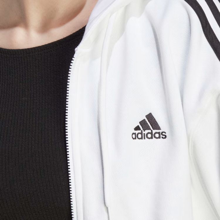 Hanorac Adidas W 3S FT FZ S HD XS Alb Femei photo 2