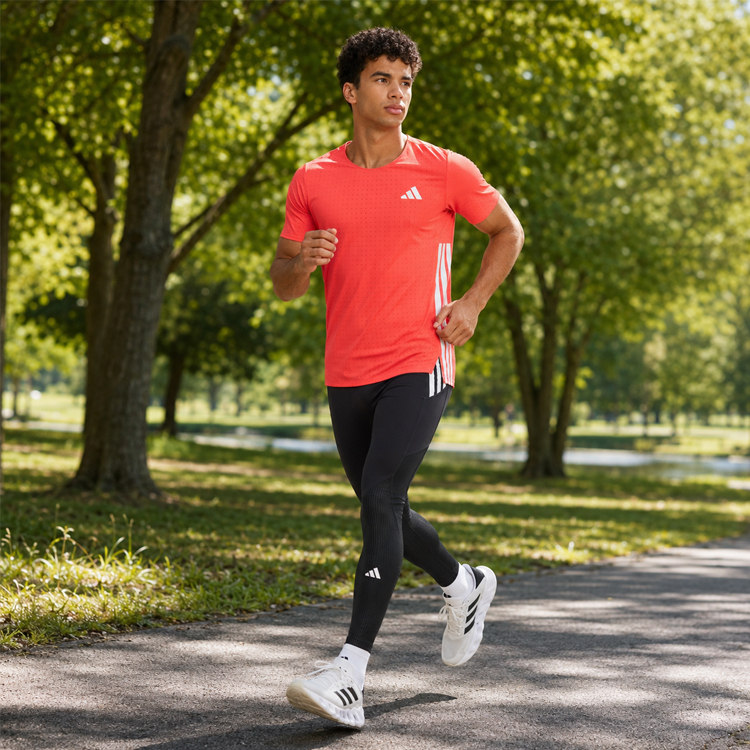 Tricou bărbătesc Adidas ADIZERO TEE M S Rosu photo 2