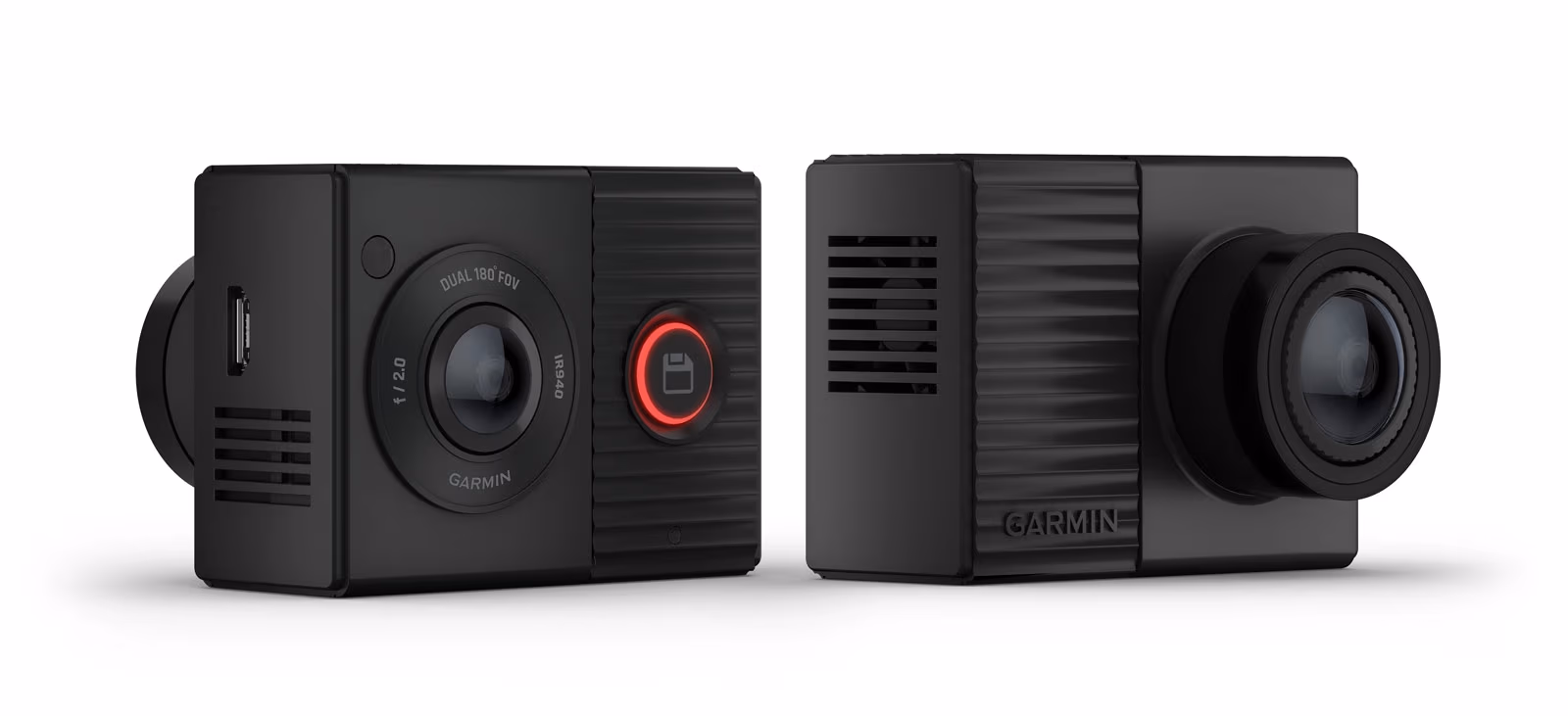 Garmin Dash Cam Tandem, Dual-lens Dash Cam with Two 180-degree Lenses 