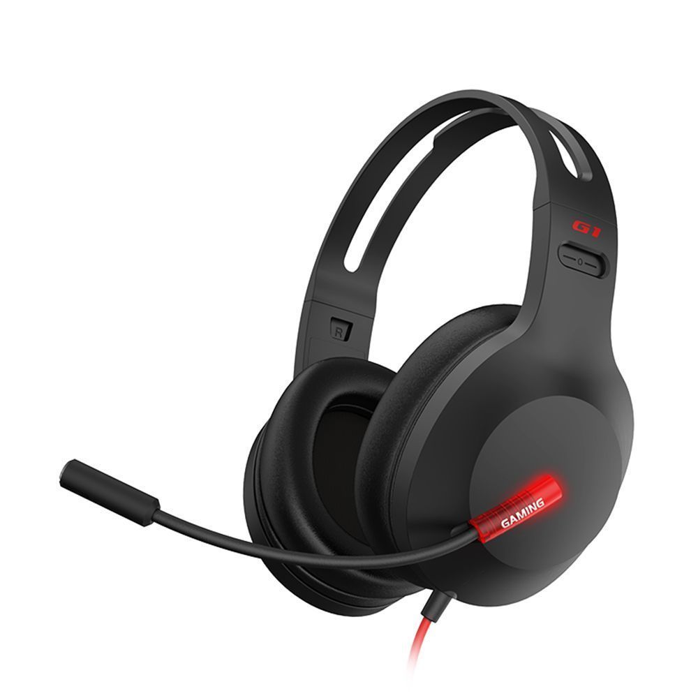 Edifier G1 Black / Gaming On-ear headphones with microphone, LED light, Dynamic driver 40 mm, Frequency response 20 Hz-20 kHz, USB, 2,5m photo 1