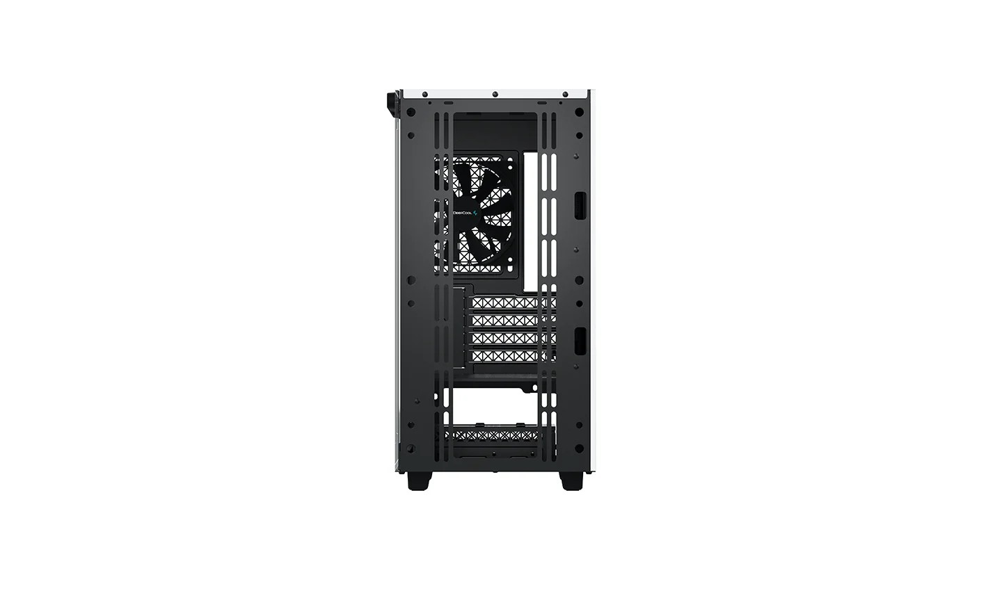 DEEPCOOL "MACUBE 110 WH" Micro-ATX Case, with Side-Window (Tempered Glass Side Panel) Magnetic, without PSU, Tool-less, Pre-installed: Rear 1x120mm DC Fan, 2xUSB3.0, 1xAudio, Adjustable GPU holder, Push-pin SSD holder, White photo 7