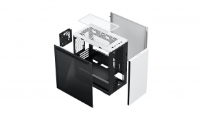 DEEPCOOL "MACUBE 110 WH" Micro-ATX Case, with Side-Window (Tempered Glass Side Panel) Magnetic, without PSU, Tool-less, Pre-installed: Rear 1x120mm DC Fan, 2xUSB3.0, 1xAudio, Adjustable GPU holder, Push-pin SSD holder, White thumbnav 5