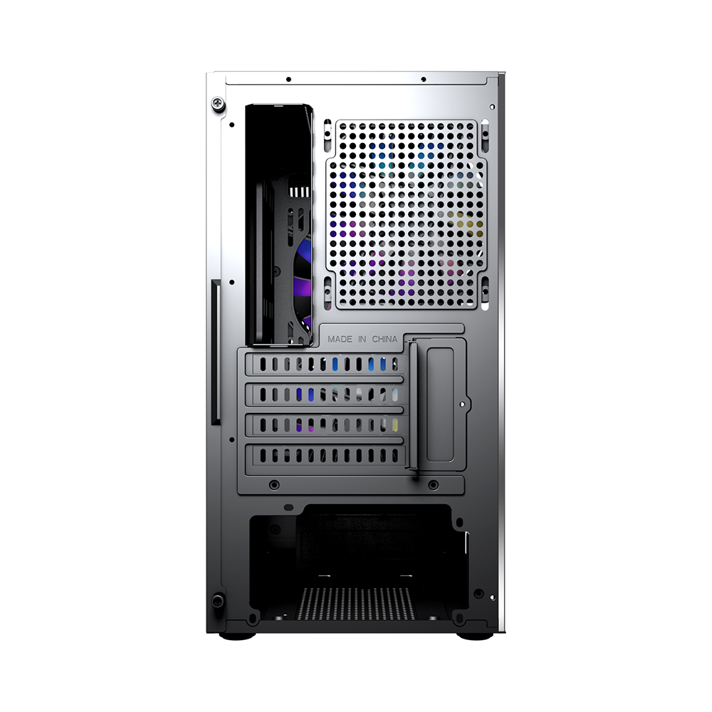 Carcasa 1STPLAYER BS-2 / no PSU / Side-Window / 3x120mm / mATX / Black photo 6