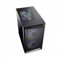 Carcasa 1STPLAYER BS-2 / no PSU / Side-Window / 3x120mm / mATX / Black thumbnav 3