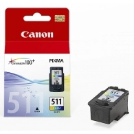 Ink Cartridge Canon CL-511, color (c.m.y) 9ml for MP230/240/250/252/260/270/272/280/282/480/490/492/495/499, MX320/330/340/350/360/410/420, iP2700/2702