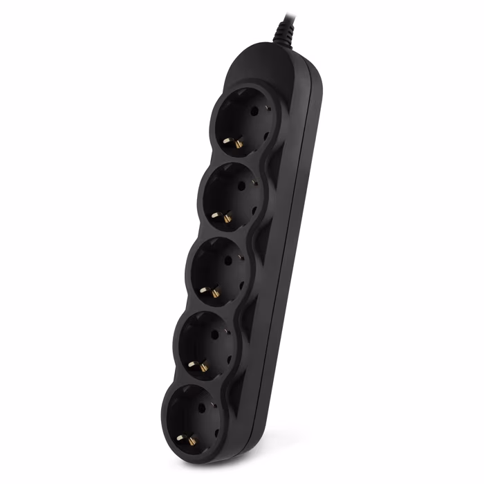 Power strip SVEN EX-I5 black 1.8 m, for UPS, 5 Sockets, Black