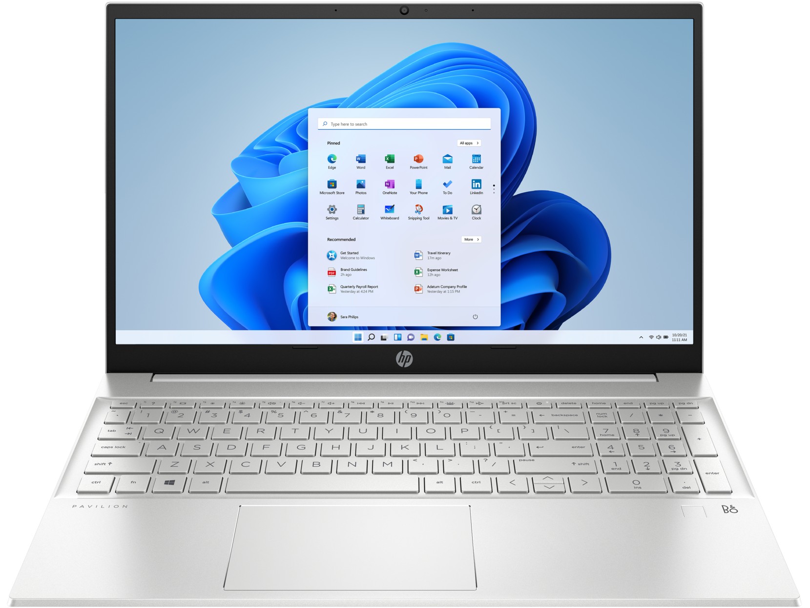 Ноутбук 15.6" HP Pavilion 15 / AMD Ryzen 5 7730U / 16GB / 512GB SSD / Natural Silver photo 1