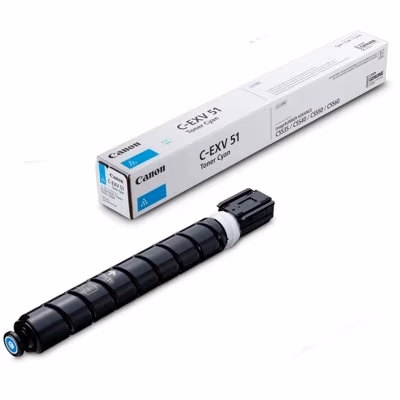 Compatible toner for Canon EXV-51C IR Advance C5535i/C5540i/C5550i/C5560i/DX C5735i/C5740i/C5750i/C5760 Cyan Integral 60K.