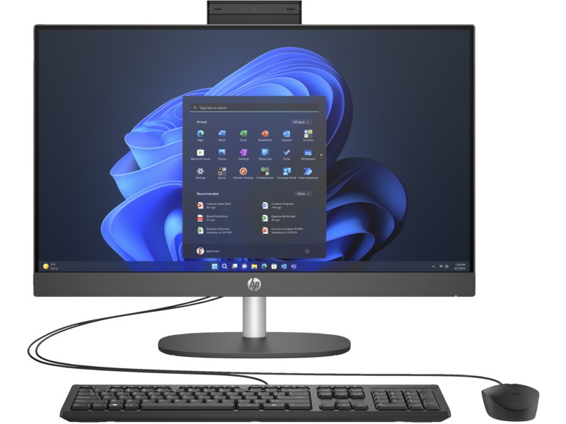 Моноблок 23.8” HP ProOne 245 G10 / AMD Ryzen 5 7520U / 8GB / 512GB SSD / Black photo 1