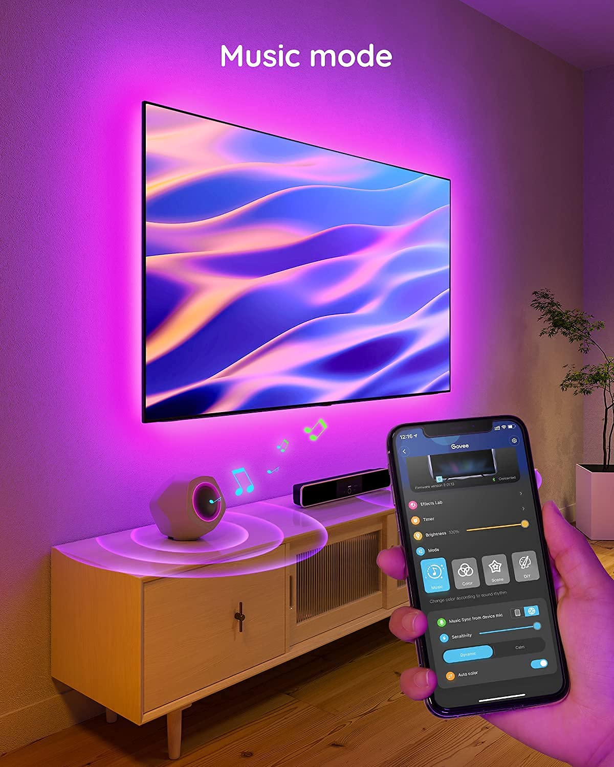 Световая лента для телевизора GOVEE RGB TV Backlight (40”-60”) photo 5