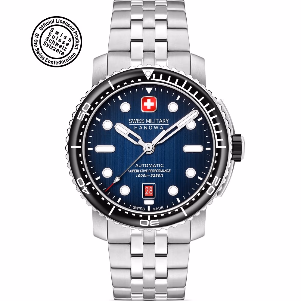 Мужские механические часы Swiss Military Hanowa для дайвинга SMWGL0002002-SET