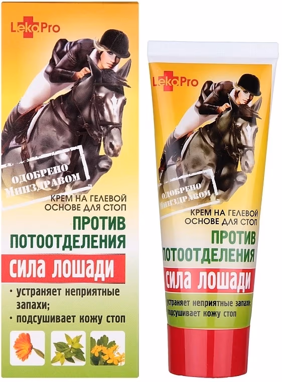 LekoPro SILA LOSADI crema-gel pt.picioare contra transpiratiei 75 ml
