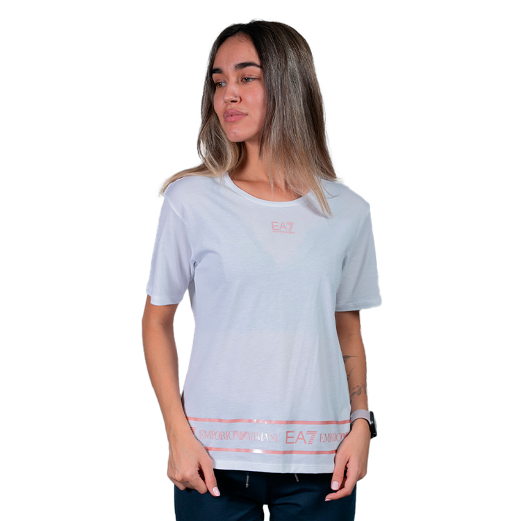 Tricou EA7 EMPORIO ARMANI T-SHIRT XS Alb Femei photo 2