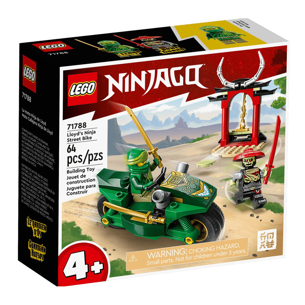 Constructor Lego Ninjago Lloyds Ninja Street Bike 71788 de la 4+ ani photo 1