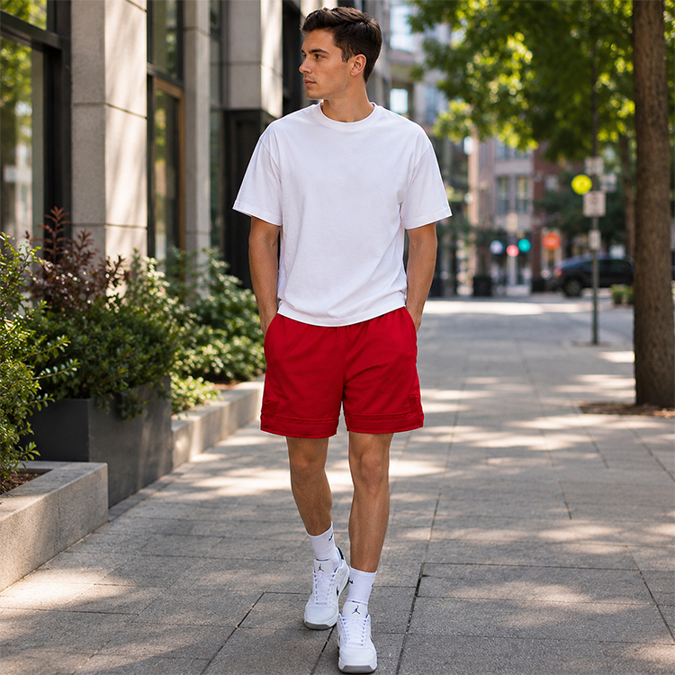 Sorti de bărbați Nike M J DF SPRT WVN DMND SHORT XL Rosu photo 2
