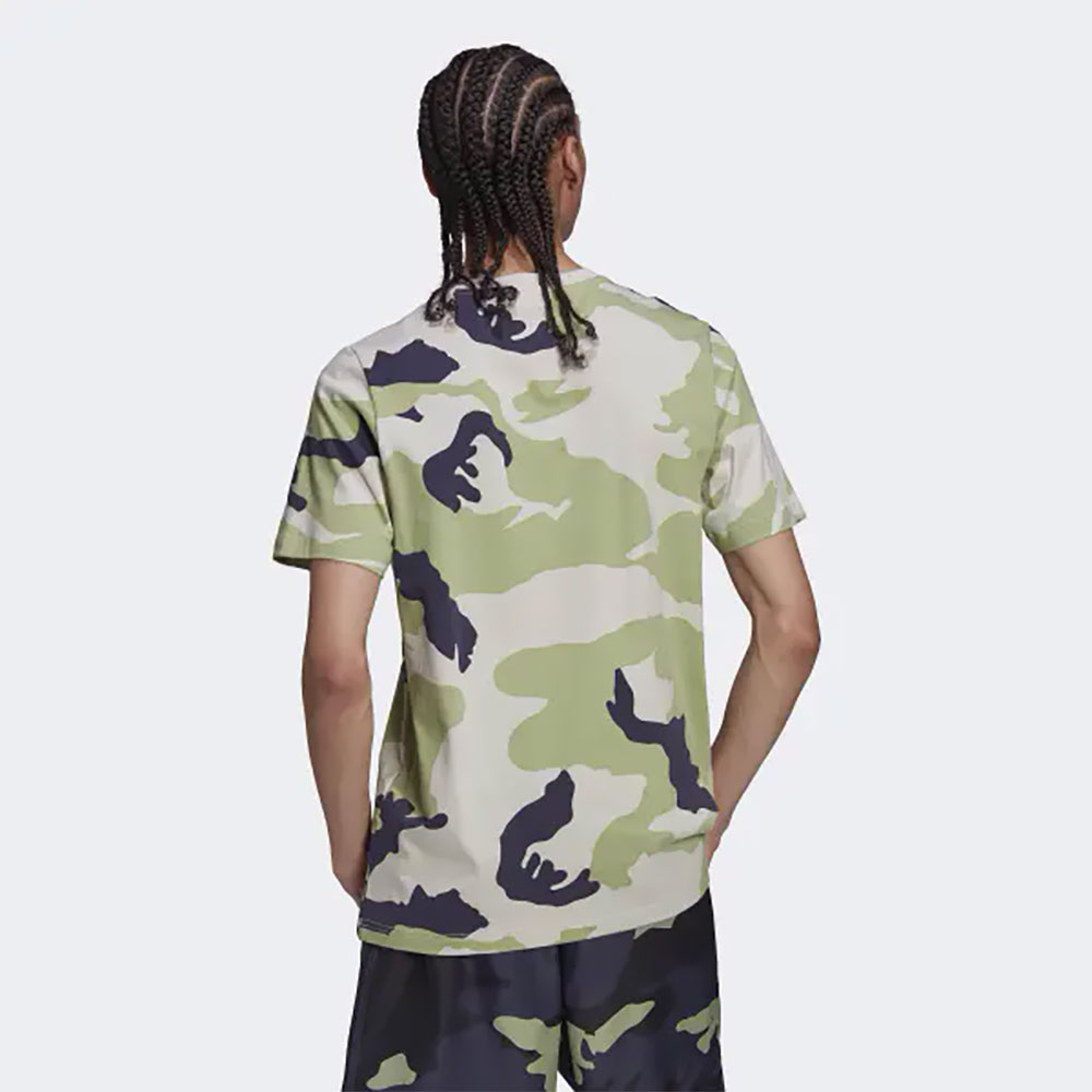 Tricou bărbătesc Adidas Camo AOP S Verde photo 2