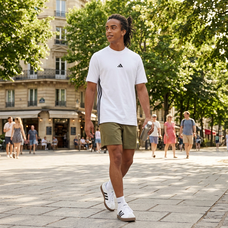 Tricou bărbătesc Adidas M 3S SJ T XS Alb photo 7