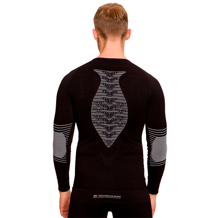 Tricou termica cu maneca lunga X-Bionic ENERGIZER 4.0 SHIRT LG SL L Negru Barbati photo 2