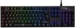 HYPERX Alloy FPS RGB Mechanical Gaming Keyboard (RU), Mechanical keys (Kailh Silver key switch) Backlight (RGB), 100% anti-ghosting, Key rollover: 6-key / N-key modes, Ultra-portable design, Solid-steel frame, Convenient USB charge port, USB thumbnav 1